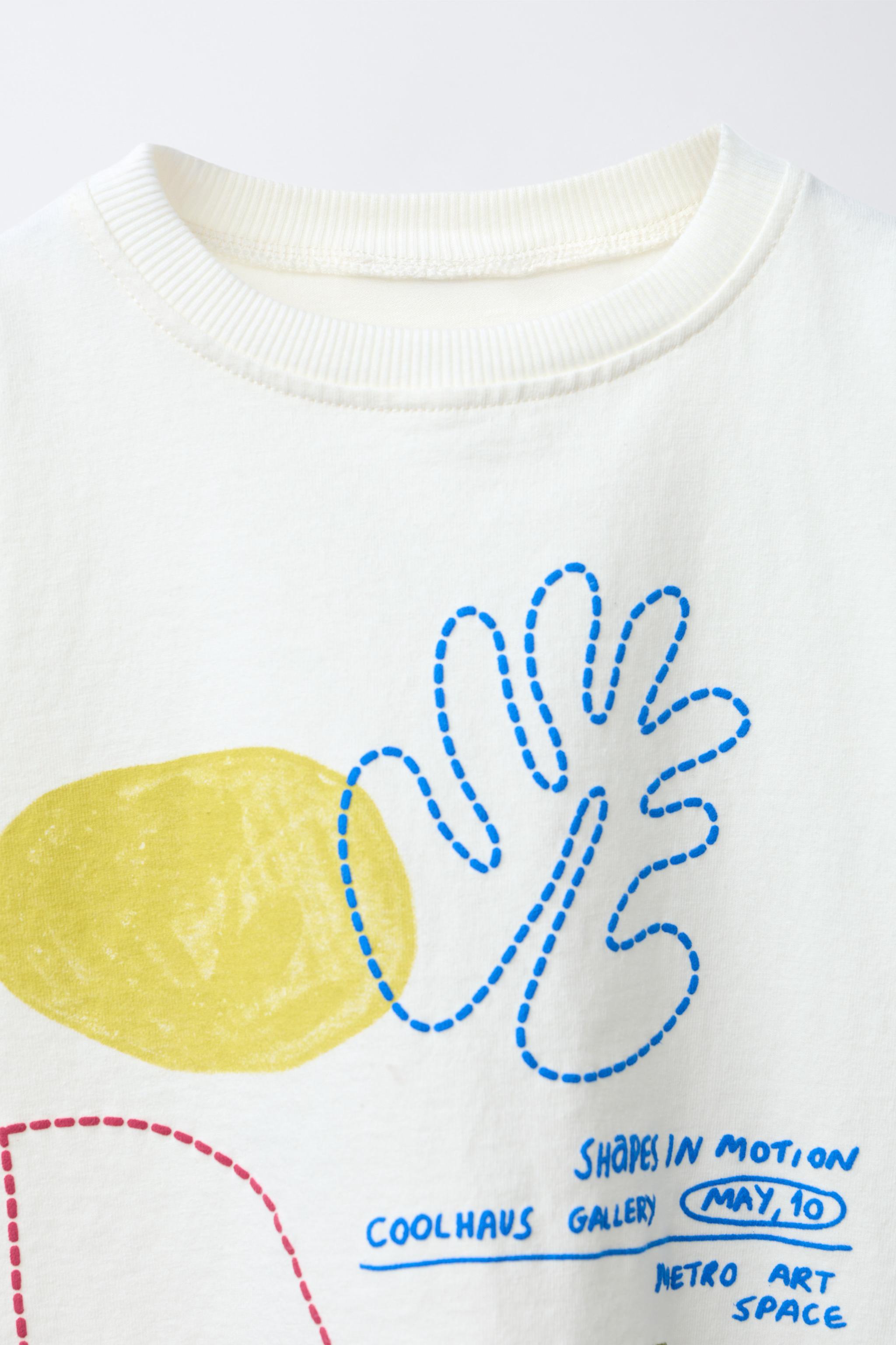 TEE-SHIRT À IMPRIMÉ FORMES GÉOMÉTRIQUES